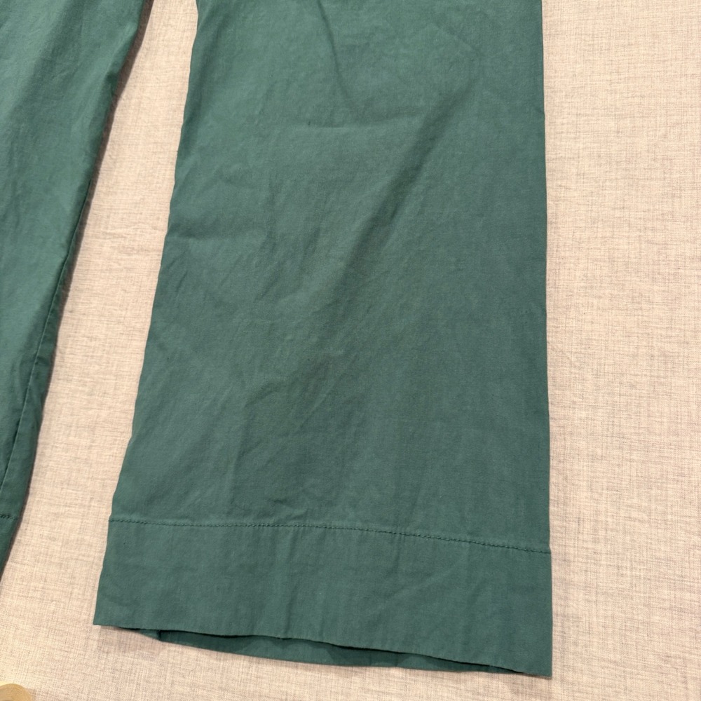 Maeve The Colette Wide Leg Pants Green High Rise Cropped Size 32 Anthropologie - Picture 2 of 13